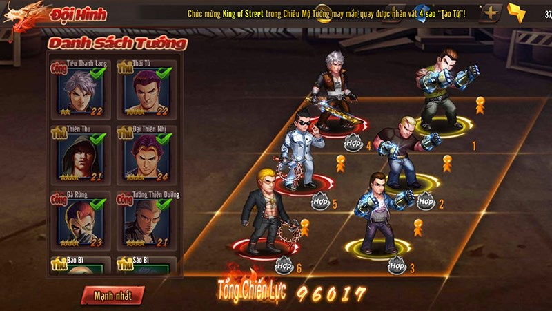 Danh sách các nhân vật trong game Người Trong Giang Hồ