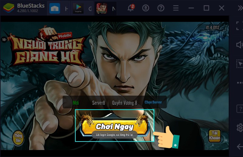 Bắt đầu game