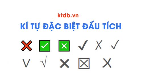 Kí tự đặc biệt dấu tích tick xanh Kí tự đặc biệt dấu tích tick xanh
