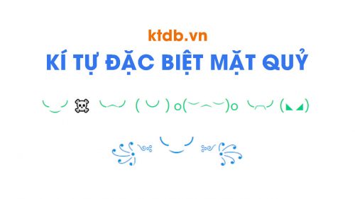 Kí tự đặc biệt mặt quỷ Kí tự đặc biệt mặt quỷ