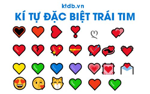 Kí tự trái tim Kí tự trái tim