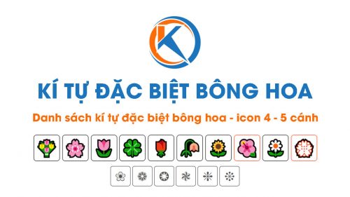 Kí tự đặc biệt bông hoa