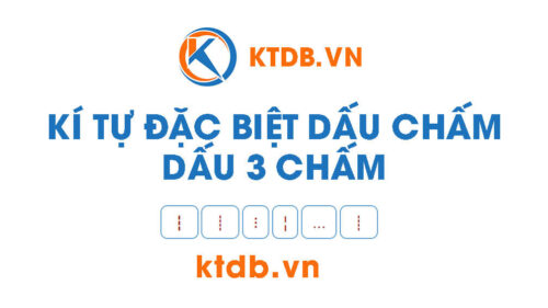 Kí tự đặc biệt dấu chấm – dấu 3 chấm dọc