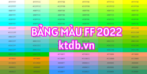 Bảng mã màu FF và kí tự màu FF đầy đủ chi tiết nhất 2026 Bảng mã màu FF và kí tự màu FF đầy đủ chi tiết nhất 2026
