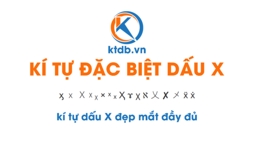 Kí tự đặc biệt dấu X đẹp mắt